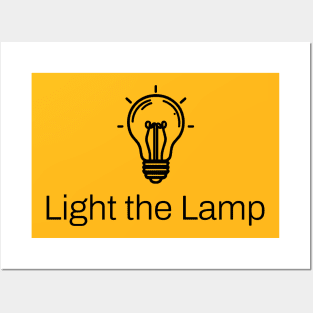 Light the lamp Posters and Art